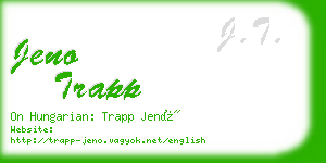 jeno trapp business card